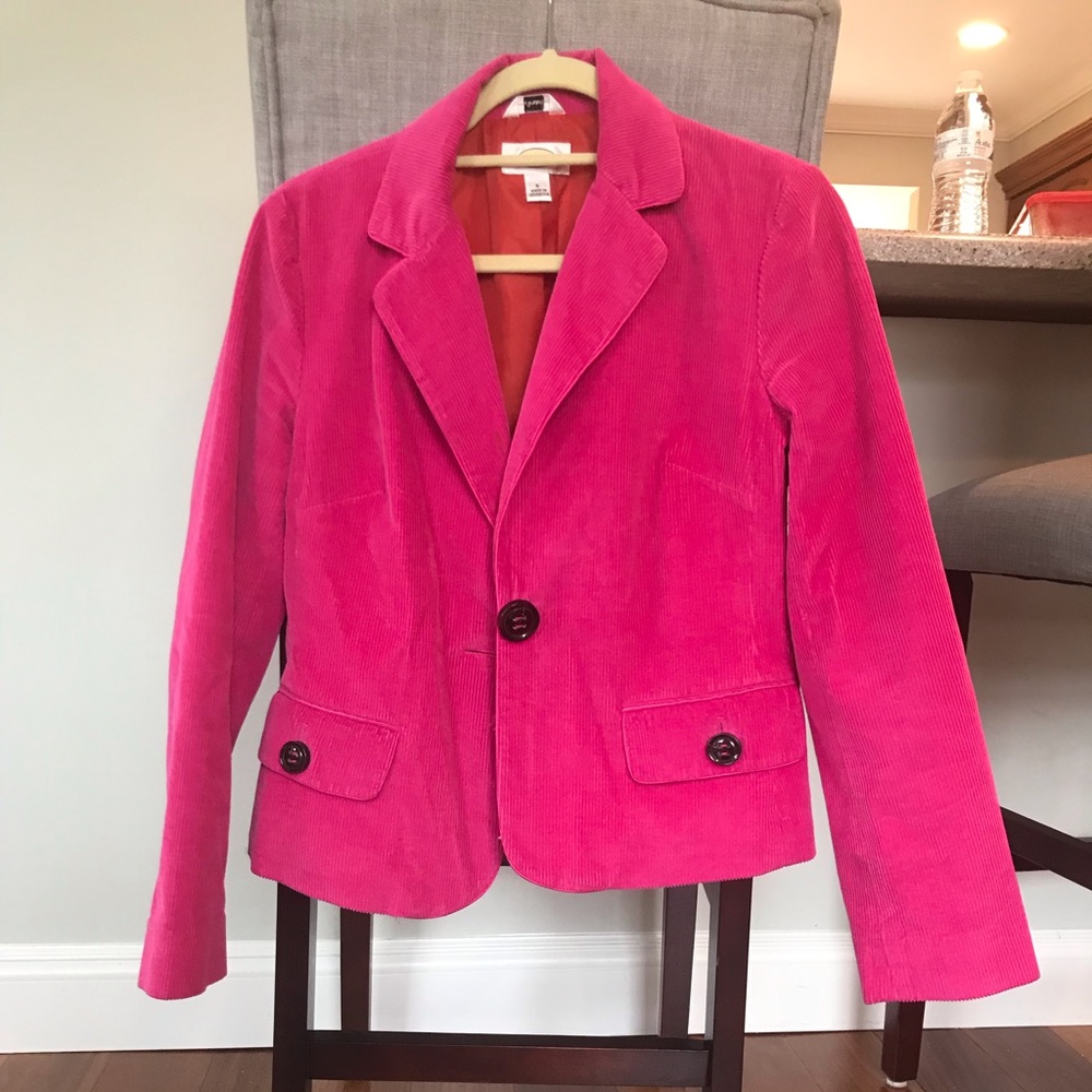 Pink Corduroy Blazer